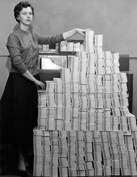 5Mb en tarjetas perforadas de 1955